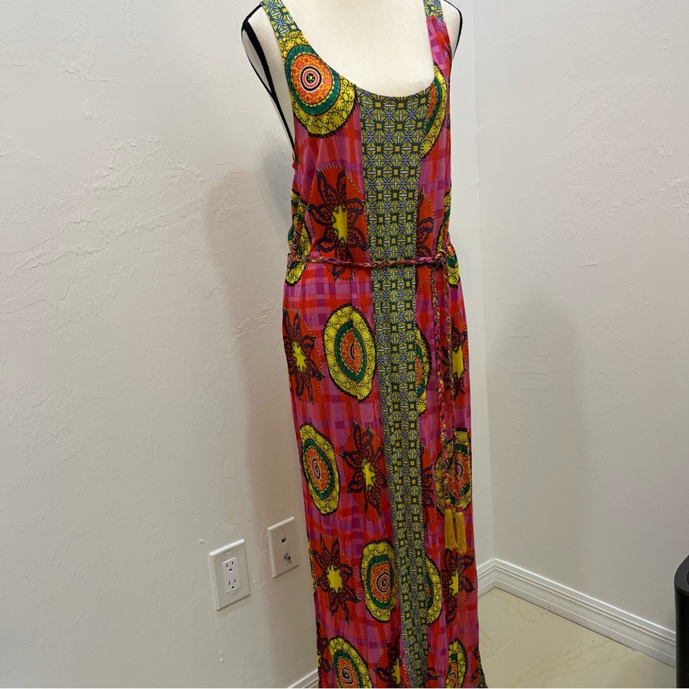 BollyDoll Women Floral Sleeveless‎ Maxi Dress Size L